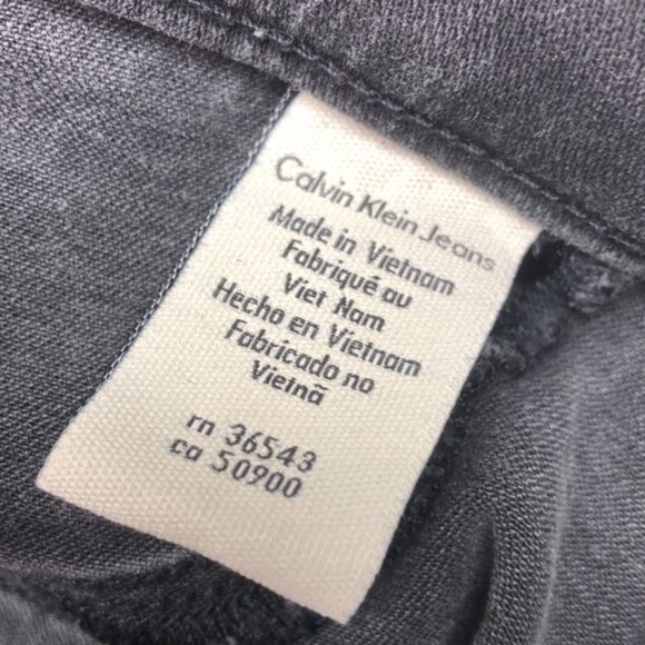 PREMIUM VINTAGE CALVIN KLEIN GRAYWASH  DENIM LEGGINGS 32x29 🇺🇸 - Picture 6 of 12